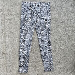J Brand Snow Leopard Animal Print Stretchy Skinny Leg Pants Jeans 9186 Size 29
